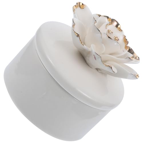 Alipis Caja Pequeña De Porcelana Para Guardar Joyas Pendientes Estuche De Cerámica Para Guardar Dijes Y Joyas