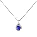 Lux Accessories Sapphire September Saphire Birthstone Pendant