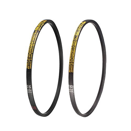 QUARKZMAN 2x AX23 EPDM Zahnriemen – Verzahnter Keilriemen, Außenumfang 25 Zoll, Rohe Kante, Für Motoren, Pumpen Und Kompressoren