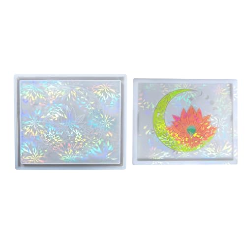 Moule résine fleur lune en silicone pour plateau bijoux - 2