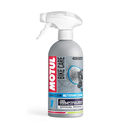Motul Spray Limpiador para Cadenas de Bicicletas Off-Road, Desengrasante sin Disolventes, Protege y Prepara para la Lubricación, Todas las Cadenas, Sin COV, Bike Care Chain Clean Off Road, 500 ml