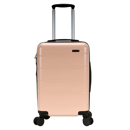 Valise cabine Rockland Tahoe extensible champagne à roues rotatives