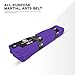 Victorbudo USA Karate Belt, All-Purpose Martial Arts Belt, Judo Belt, Taekwondo Belt, Colorful Karate Belt, Durable MMA Color Rank TKD Belt Size 0-6. (Purple, 4)