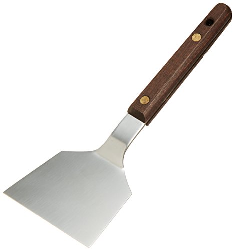 カンダ(kanda) kan おこし金 ステンレス製 中 日本製 燕三条 共柄 ヘラ お好み焼 鉄板焼き 木柄 065002