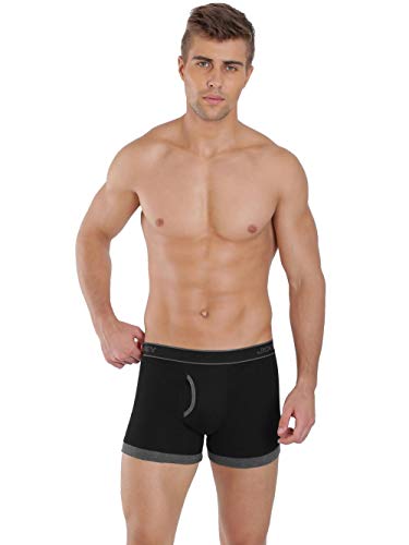 Image of Jockey 1017 Men's Super Combed Cotton Rib Solid Boxer Brief with Stay Fresh Properties