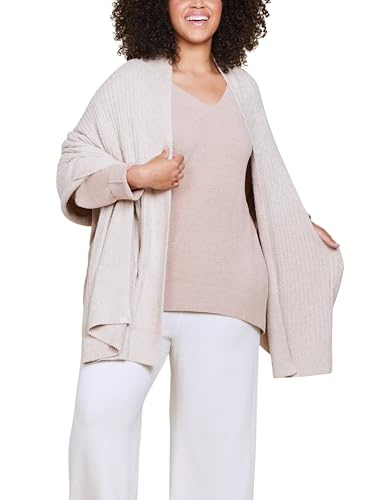 Barefoot Dreams® CozyChic Lite® Heathered Travel Shawl2