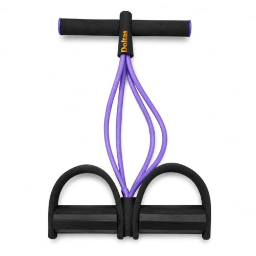Image of DOLTAS Tummy Trimmer for Men and Women - Resistance Band Leg Ab Full Body Exercise - Muscle Training and Fat-Burning Home Gym Equipment (Purple)