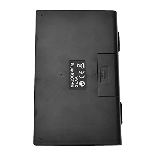 Báscula digital 2000g con pantalla LCD clara y 2 pilas AAA miniatura 6