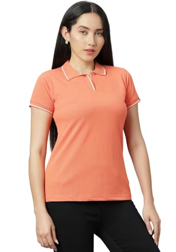 Image of Wear Your Opinion Womens Premium Pique Polo Collar Neck T-Shirt Womens Premium Pique Polo Collar Neck T-Shirt (Design: Tipped Polo)