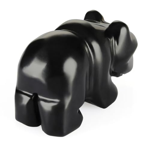 Estatua de oso de obsidiana 2" para decoración miniatura 3