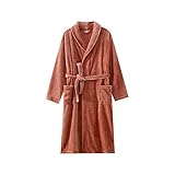 ROBE DE CHAMBRE THERMIQUE: La robe en peluche est fabriquée à partir d’une polaire épaisse en microfibre douce et isolante pour vous garder au chaud en hiver.