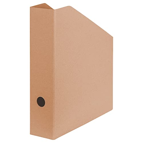 Porte-revues original Falken Pure Nature - Fabriqué en Allemagne - Porte-magazines en carton non traité - Pour format A4/C4 - 7,5 cm de large - Trou de préhension Cover