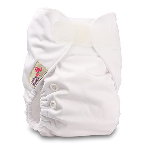 Littles & Bloomz, Newborn and Premature Reusable Pocket Cloth Nappy Pocket Diaper, 1 Newborn Nappy, 1 Newborn Microfibre Insert, Design 1