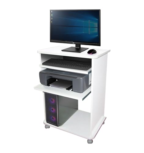 Escrivaninha Mesa para Computador com 2 Prateleiras Deslizantes –...