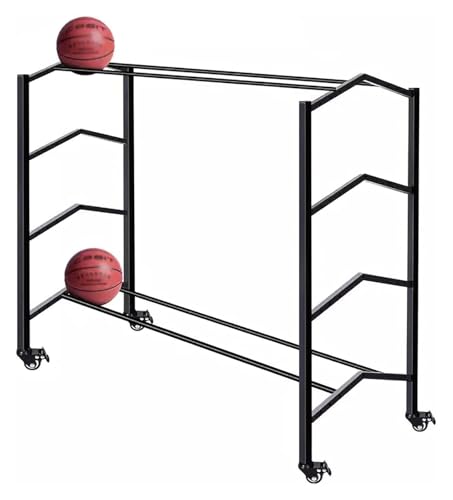 Support d'entraînement pour équipement de basket et chariot de rangement de ballon portable