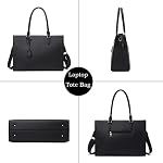 Laptop Bag for Women 17 inch Casual Work Bags for Women with USB Charging Port Laptop Tote Bag for Women with Clutch Purse