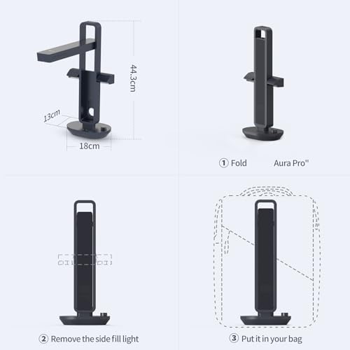 Scanner de documents portable OCR avec lampe de bureau LED haute résolution A3 14MP - 7
