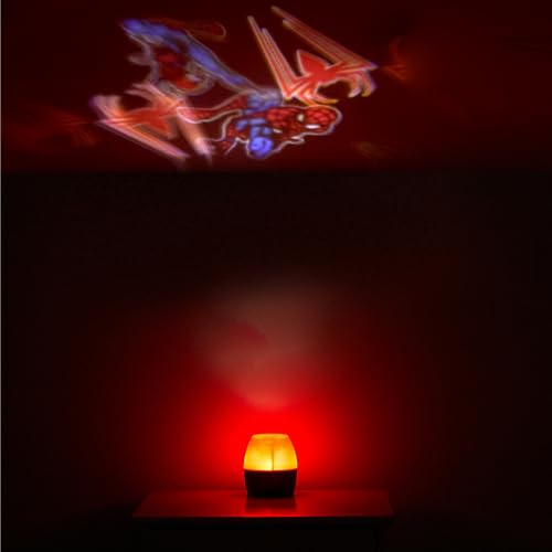 Image of Idea Nuova Marvel Spiderman Scene Projection Kids Lamp and Nightlight, 3.94 inch W x 4.15 inch H (Pack of 6)