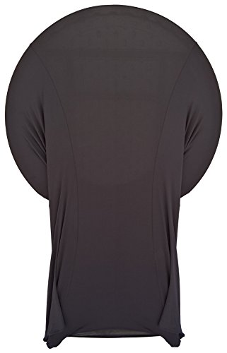 Goldstream Point Black 32 Inch Round X 43 Inch Tall Spandex Cocktail Tablecloth Folding Cover Stretch #TOP1