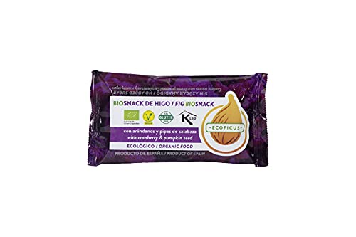 12x Barrita de higo ecológica con arándanos y pipas de calabaza - Snack de higo bio Cover