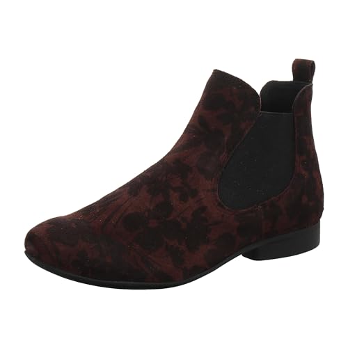THINK! Damen Guad nachhaltige Leder gefütterte Chelsea-Boots, 5020 Wine,...