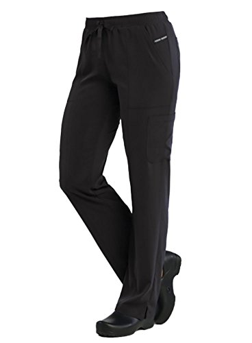Maevn Women's PureSoft Relaxed-Fit Elastic Drawstrings Cargo Pant(Black, X-Small)