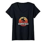 Womens Greenwood Village CO Vintage Country Western Retro V-Neck T-Shirt