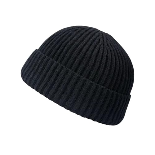 Bonnet tricoté anti-froid pour homme et femme coupe décontractée