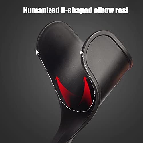 Muleta de antebrazo, Plegable de Aluminio, con Altura Ajustable for Adultos,Muletas para antebrazos