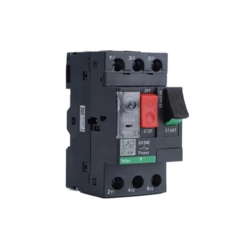 Disjoncteur de moteur noir GV2ME04C pour couper le courant d'atelier