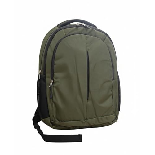 Image of Water Resistant Laptop Backpack for Men & Women | Multi-Compartment College School Office Bag | Lightweight Travel Backpack with Side Bottle Pocket & Padded Shoulder Straps