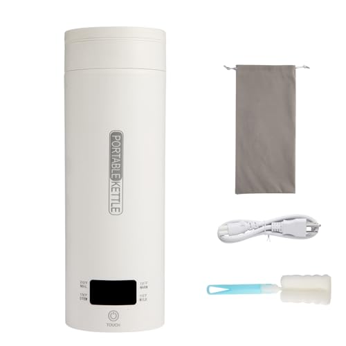 Rzlinn Travel Tea Kettle?110V?, Portable Electric Kettle (500ml), 316 Stainless Steel Premium Liner, 4-speed Temperature Adjustment with Auto Shut-off and Boil-Off Protection.