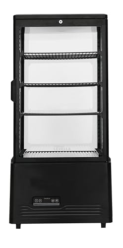 PremiumLevella PRNT297DX 2.9 Cu. Ft. 4-Sided Glass Refrigerated Display Case