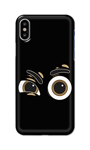 Image of Generic PRINTFIDAA Funky Expression of Cartoon Eyes Printed Designer Hard Back Case Cover for Apple iPhone X /iPhone 10 / iPhone Ten /iPhone Xs -(TI) MVN1004