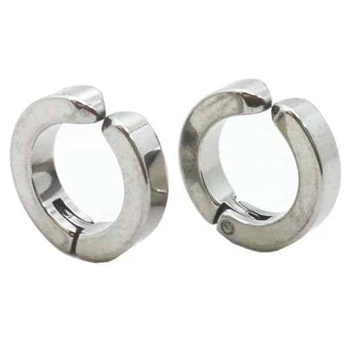Brincos de Pressão Masculinos de Aço Inoxidável Únicos Exclusivos e Bonitos para Orelha Par eTizzaSh