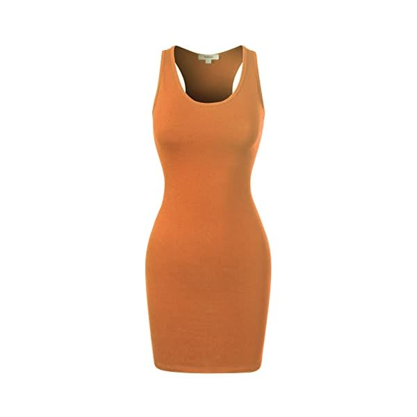 MixMatchy Women's Summer Casual Basic Bodycon Scoop Neck Tank Mini Dress - Image 6