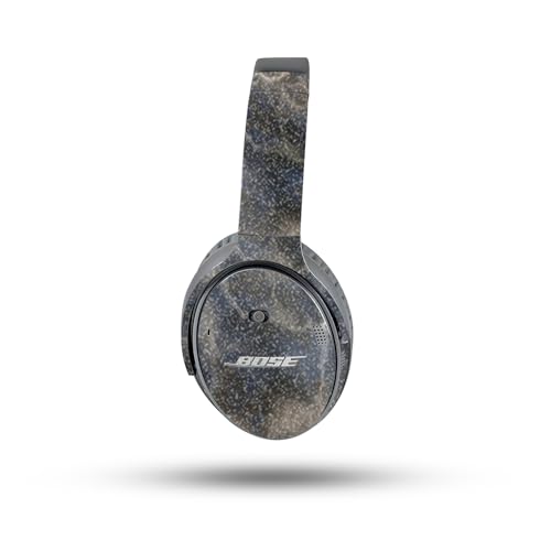 Image of MightySkins Glossy Glitter Skin Compatible with Bose QuietComfort 35 II Headphones - Stormy Marble | Protective, Durable High-Gloss Glitter Finish | Easy to Apply