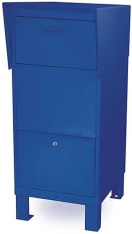 Salsbury Industries Courier Box, Blue, Powder Coated, 1 Doors, Free Standing, 4975BLU - 1 Each image 4