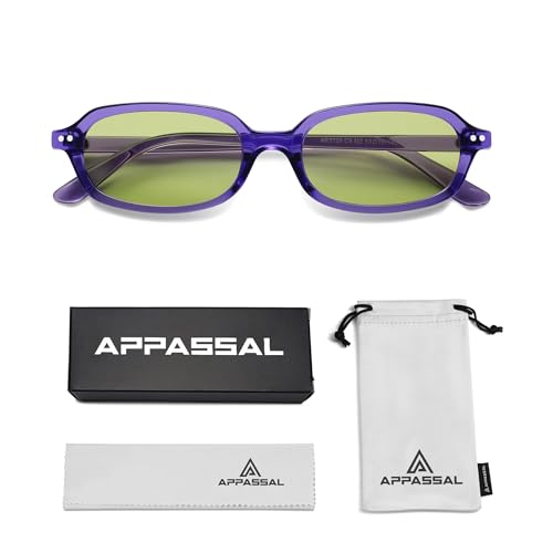 Retro Small Rectangle Sunglasses for Women Men Trendy Narrow Square Sunnies AP3729
