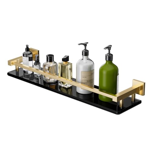 Alise Bathroom Shelves,Glass Shelf for Bathroom, Modern Floating Shelves,20 inch