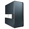 AZZA CAST PC Case - ATX Mid-Tower with Aluminum Wings, Mesh & Plate Front Panels, Open Chassis with Detachable Frame & Customizable Exterior, 360mm Radiator Support, 120mm ARGB Rear Fan - Black