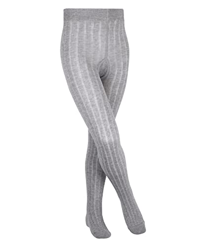 Falke Unisex Classic Rib Tights (Toddler/Little Kids/Big Kids) Light Grey 10-12.5