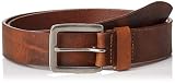 Leather belt JACK & JONES NOS Jacvictor Leather Belt Noos Cinturón, Marrón Mocha Bisque, 95 (Talla del fabricante: 80) para Hombre