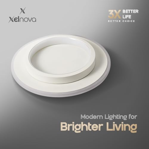 Image of LED Ceiling Light - LED Light Fixtures for Living Room Ceiling, Hall Profile Lighting, Balcony Ceiling Light, Decorative Kitchen and Bathroom Chandelier (CW)