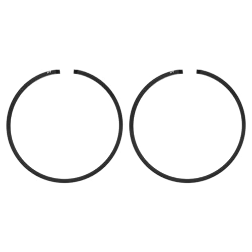 [Dimensioni & Pacchetto] - 2-Pack x Set Anelli Pistone; Materiale: Ghisa; Colore: Nero; Diametro: 37mm/1.46 Pollici; Spessore: 1.5mm/0.06 Pollici