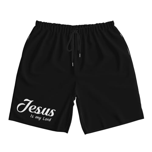 Jesus is Lord Men's Quick-Dry Board Shorts 7