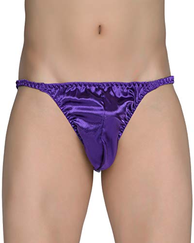 Satini Men's Underwear Satin Tanga Bikini Briefs Panties