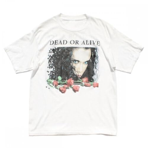 HYEWOI VTG Dead or Alive Band Music Lover Cotton White Unisex ShirtWhite3XL
