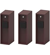 Novatool 3x Steckdosenverteiler für den Garten Braun 3-fach mit Dämmerungssensor IP44 Steckdose A...