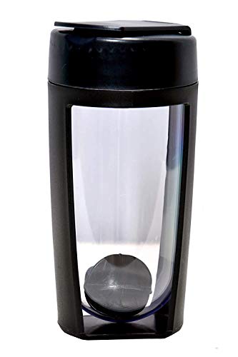 HISCIN Plastic Water Bottle, 500ml, Black
